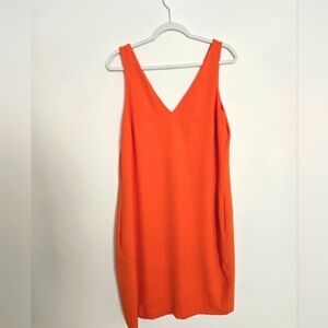 Lauren Ralph Lauren Orange Sleeveless cocktail dress wedding guest chic | 10